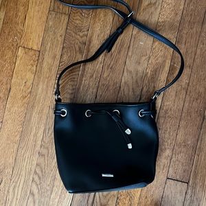Chaps black bucket bag - like new!